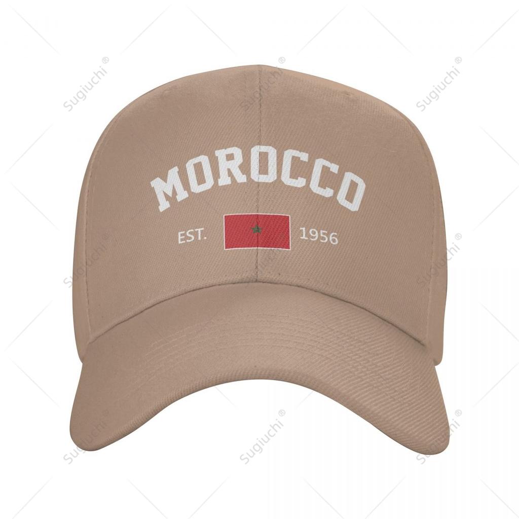 Unisex Baseball Cap Morocco EST Independence Day Wild Sun Shade Peaked Adjustable Outdoor Caps for Unisex Women