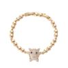 Little Devil Funny Zircon Bracelet Hip-hop Male and Female Couple Funny Ins Street Handsome High-end Bracelet Decoration