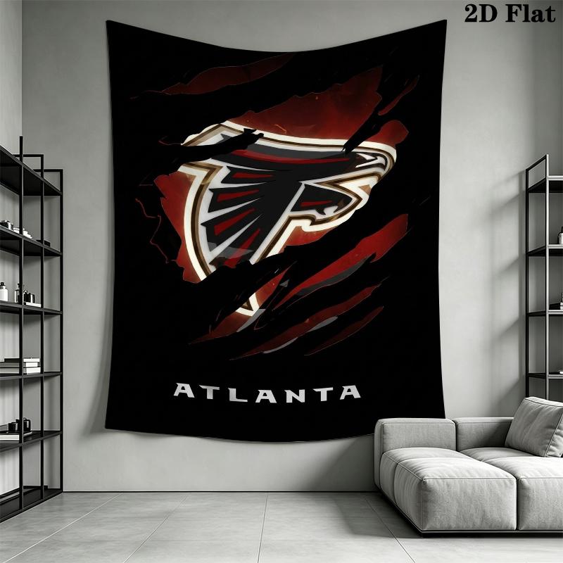 Atlanta Falcons Wall Tapestry Aesthetic Wall Hanging Printed Fabric Blanket Decorative Tapestries for Bedroom Living Room Home Decor