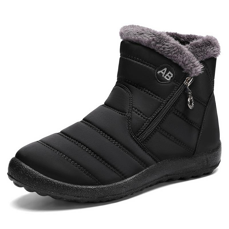 

Cotton shoes women s winter small order processing customization source manufacturer large size long tube piled thickened warm women s boots 35