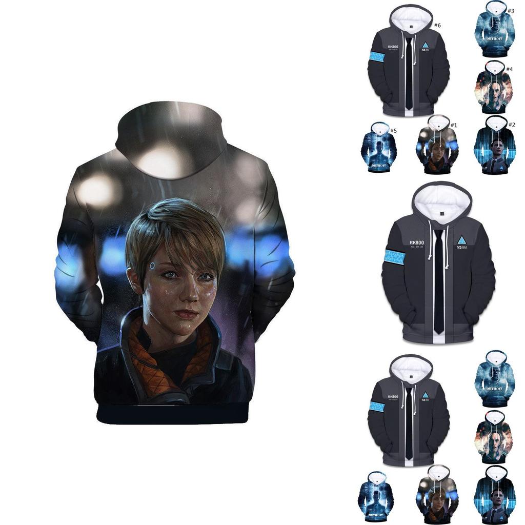 Ultimativer Komfort Detroit Become Human Connor Rk800 Hoodie Für Den Alltag