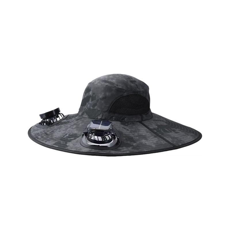 

Солнечная кепка-вентилятор с тремя уровнями обдува, двойными вентиляторами, двойной прохладой