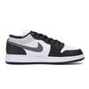 Jordan Air Jordan 1 Abrasion Resistant Low top Vintage Basketball Shoes Men's Black White Gray 553558-131(Team85-)
