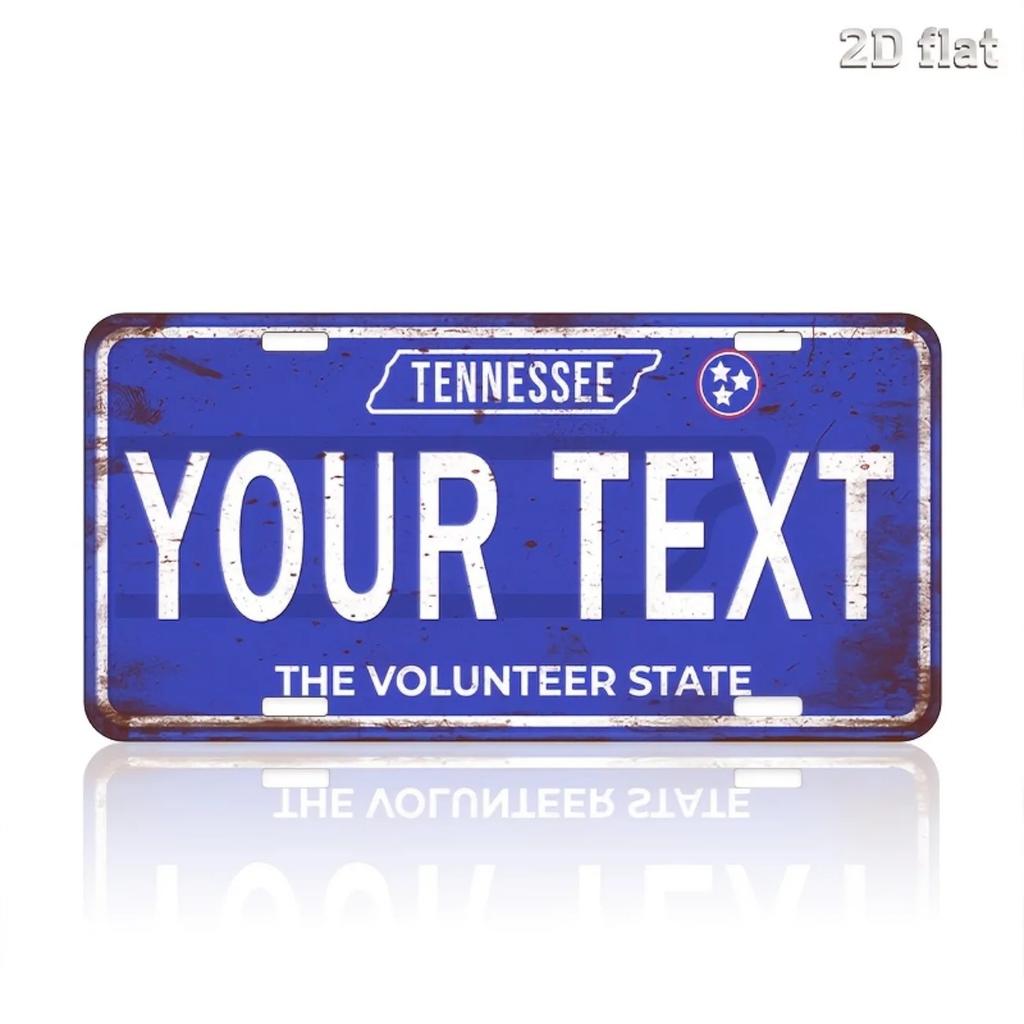 Custom Personalized US State Metal Plaque Waterproof Wall Art For Bar Home Decor