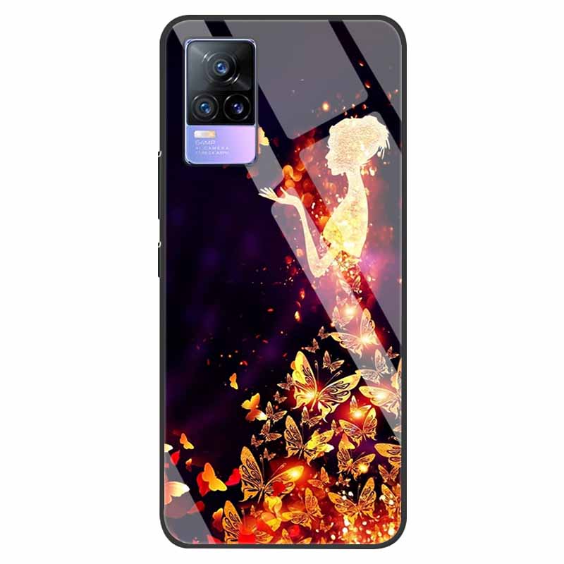 For VivoV21 5G Tempered Glass Case for Vivo V21 5G Soft Bumper Hard Funda For Vivo X60 Pro Global Phone Case X60 5G 2021 Cover