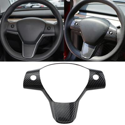 My Good Car Lenkradverkleidung, Pailletten, Innendekoration, Zieraufkleber für Tesla Model 3 2016–2022, Modell Y