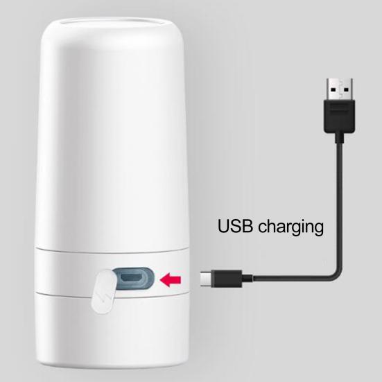 1 Set 200ML Nasal Washer with Water Tank High Frequency USB Charging Rotatable Head 3 Gears Impulse Type Nose Washer Daily Use