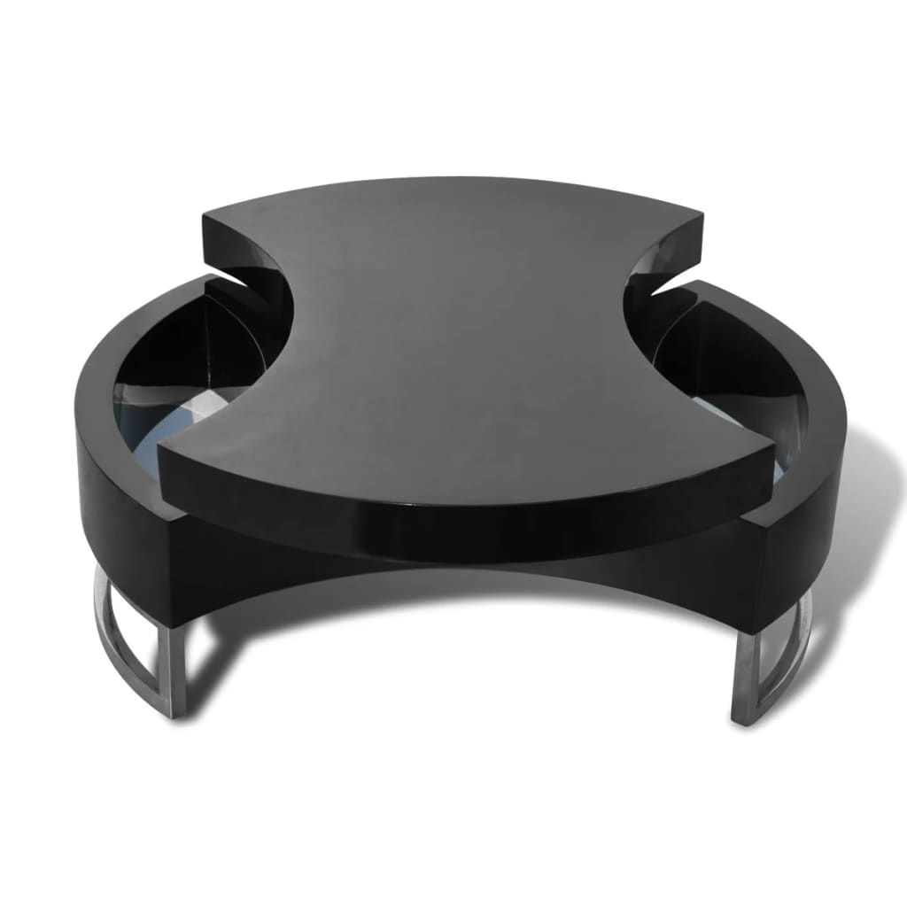 Adjustable Shape Coffee Table High Gloss Black