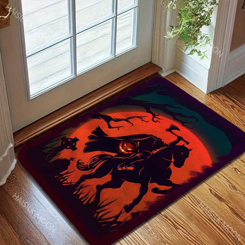 Halloween Style Headless Knight Carpet for Living Room Bedroom Sofa Home Decor Non-slip Floor Mat Modern Rugs Holiday Gift