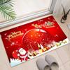 Christmas Festival Diatom Mud Mat Home Decoration Non-Slip Absorbent Bathroom Foot Mat Winter Santa Entrance Door Mat