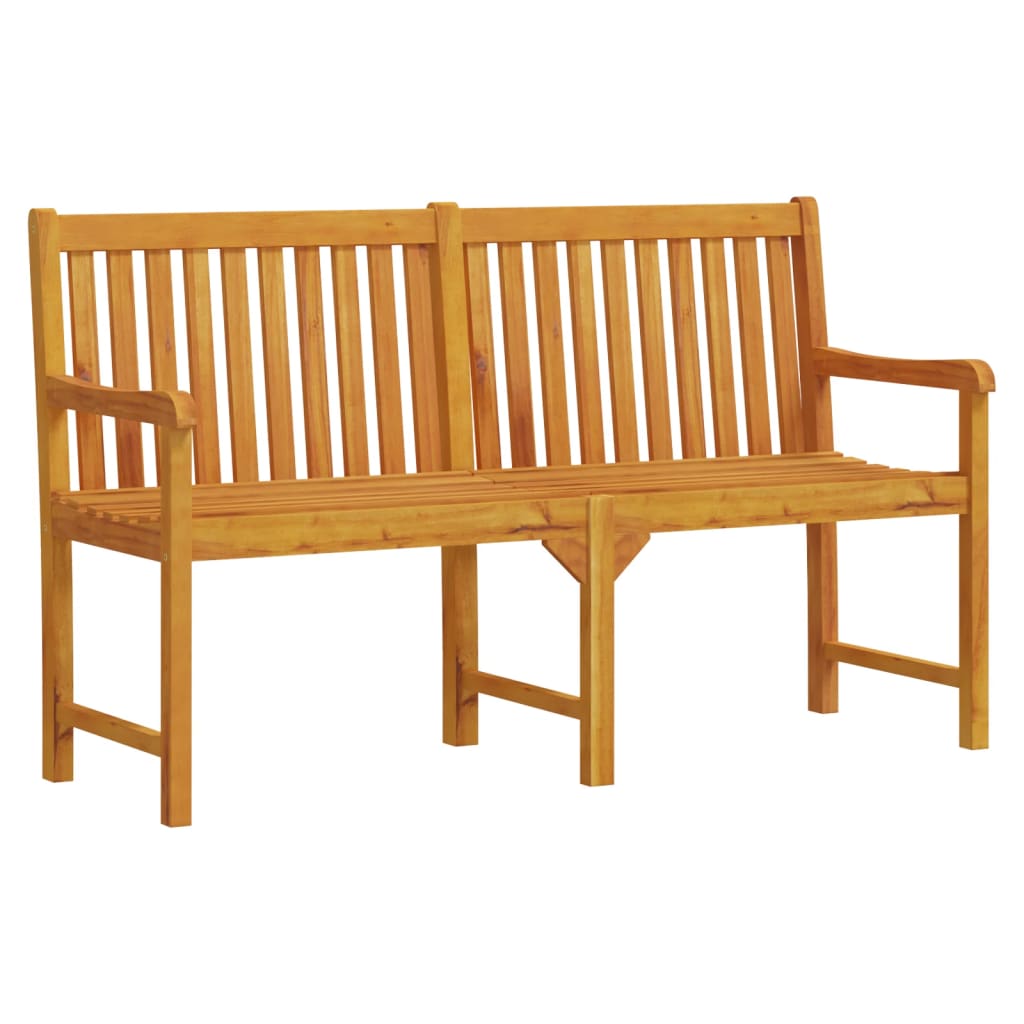 Vidaxl Ławka Ogrodowa, 150 Cm, Lite Drewno Akacjowe