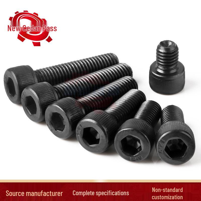 High-Strength 12.9 Grade Hex Socket Screws, Full & Half Thread, Button Head, Cylindrical M3/M4/M5/M6/M8