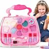 32Pcs Kids Makeup Toys Girls Real Makeup Kit Washable Non-Toxic Makeup Toy Set Retro Beauty Makeup