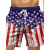 New Independence Day D Printed Casual Breathable Men's Beach Pants Breathable and Comfortable