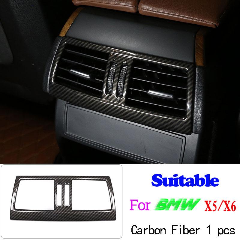 Car Accessories Carbon Fiber Style For BMW X5 X6 E70 E71 2008-2013 ABS Car Interior Decoration Strip Frame Cover Trim Sticker