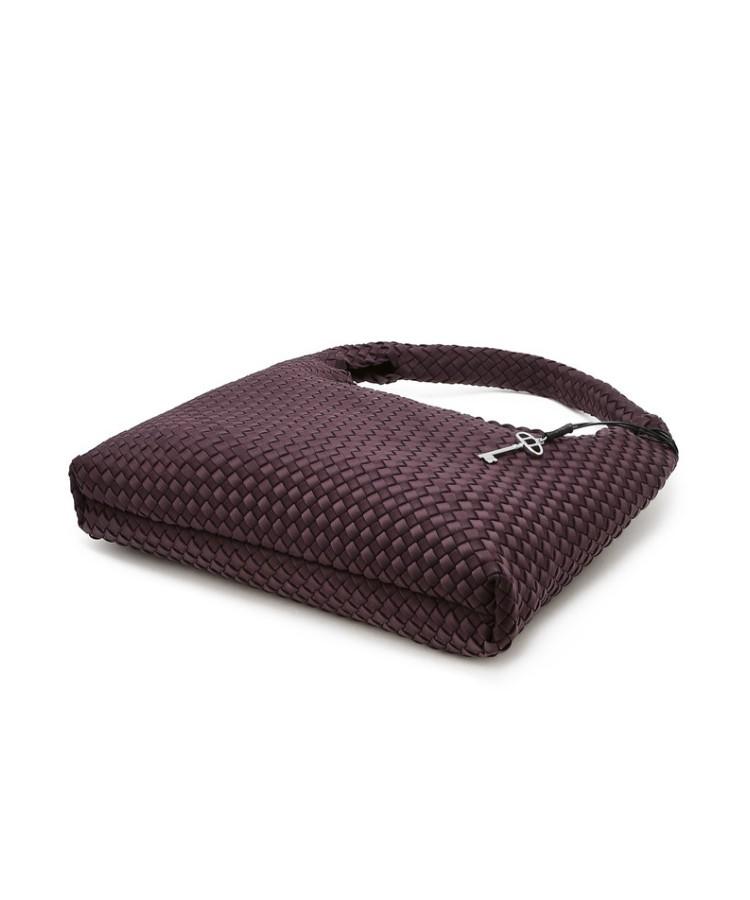 Athe Vanessabruno Purple Neoprene Weaving Shoulder Bag L Aaba6E851U3