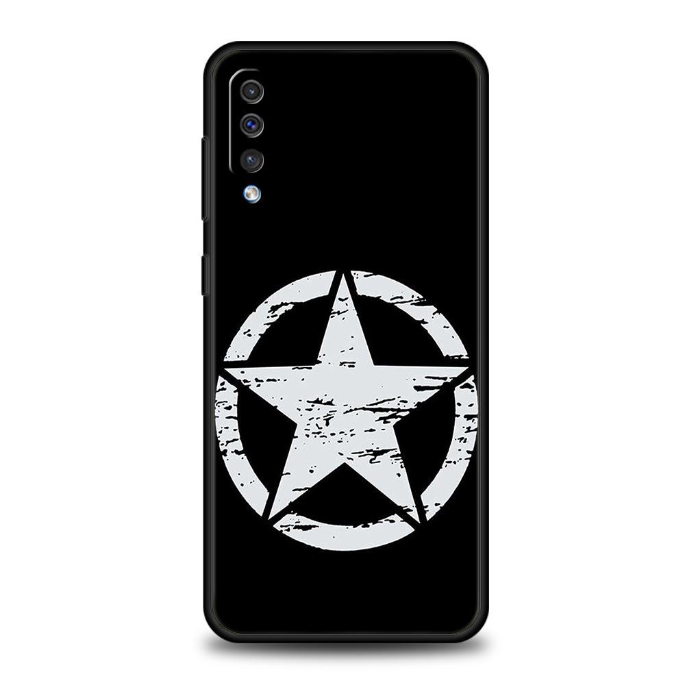 Custodia per Telefono Camouflage Stella dell'Esercito Per Samsung A56 A36 A26 A24 A12 A14 A16 A50 A70 A20E A22 A40 A34 A54 A42 A52 5G A04s A06 Cover