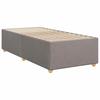 Box Spring Bed with Mattress Taupe 100 x 200 cm Fabric