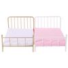 1:12 Scale Dollhouse Bed Bedroom Scene With Mattress Doll Bed Furniture Single Bed Play House Mini Bed Model