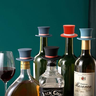 Magic Hat Wine Bottle Stopper Red Wine Silicone Stopper Wine Bottle Stopper Seal Cork Wine Bottle Closure Cover Kitchen Tools