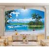 Wallpaper 3d Mural Seaside Sea Neptune Seagull Beach Landscape Mural Home Decor 3d Wallpaper