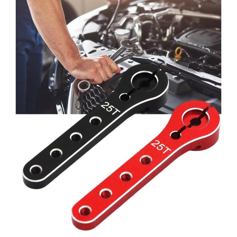 2pcs 25T Metal Servo Horns 2.4inch Length Metal Servo Arm Upgrades for  Models Suitable for Airplanes & Crawlers Car