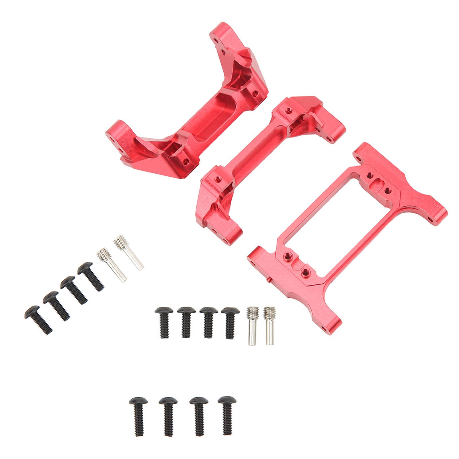 

RC Кріплення переднього заднього бампера Кріплення сервоприводу Комплект Кріплення бампера з алюмінієвого сплаву Кріплення сервоприводу для Traxxas 110 червоний