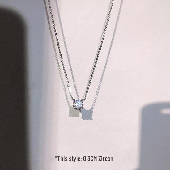 Elegant S925 Sterling Silver Water Drop Necklace - Women's Luxury Niche Design Choker with a Simple, Trendy Style.