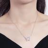 New Butterfly Necklace for Summer Ladies with White Horseeye Cross Chain