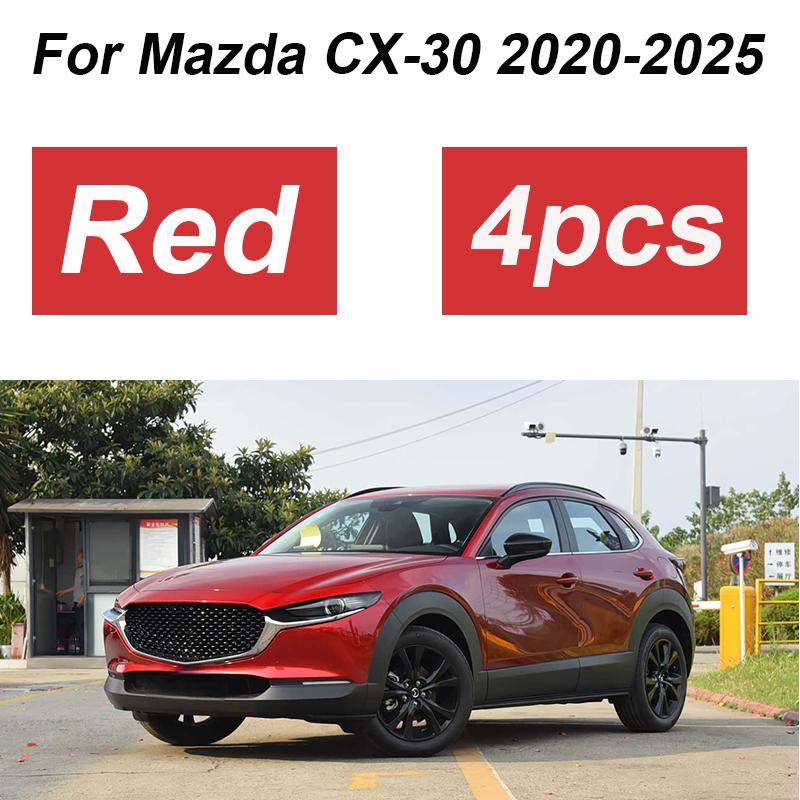 For Mazda CX-30 Accessories 2025 -2025 4PCS Painted Car Front Mudguards Splash Guard Rear Muds Fender Wheels Car Accessories