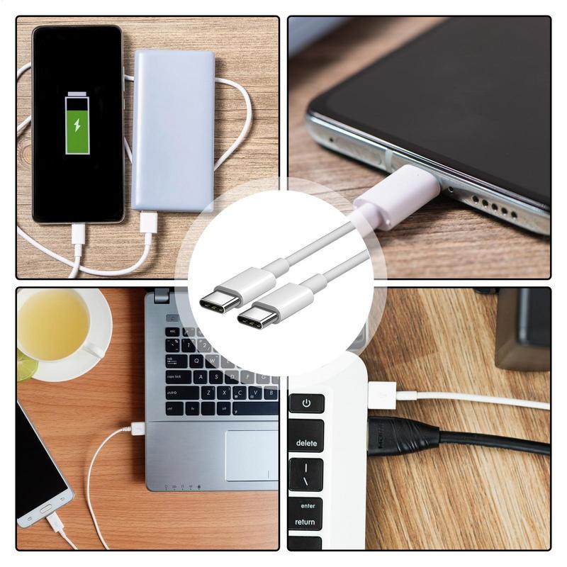 USB C Fast Charging Cable 120W Type C To C Cable Fast Charge 1M Duals Type-C Interfaces Charger Cable Thickened Charging Wire