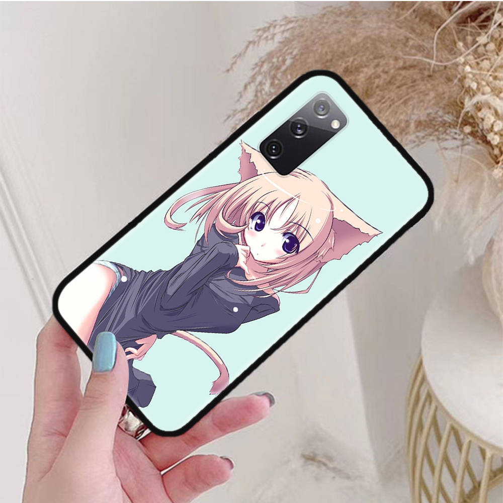 Black Case for Xiaomi Poco X6 X4 M5 M6 F5 F6 C65 C55 C50 C51 C40 Pro Redmi 14C A3X 13C 12C 11T 10A 9C Note 7 6 8A Plus W-59 Cat Girl