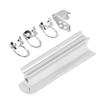 Guitar Slide Tone Bar with Thumb and Finger Picks Solid Stainless Steel Sliding Bar for Hawaiian Ele