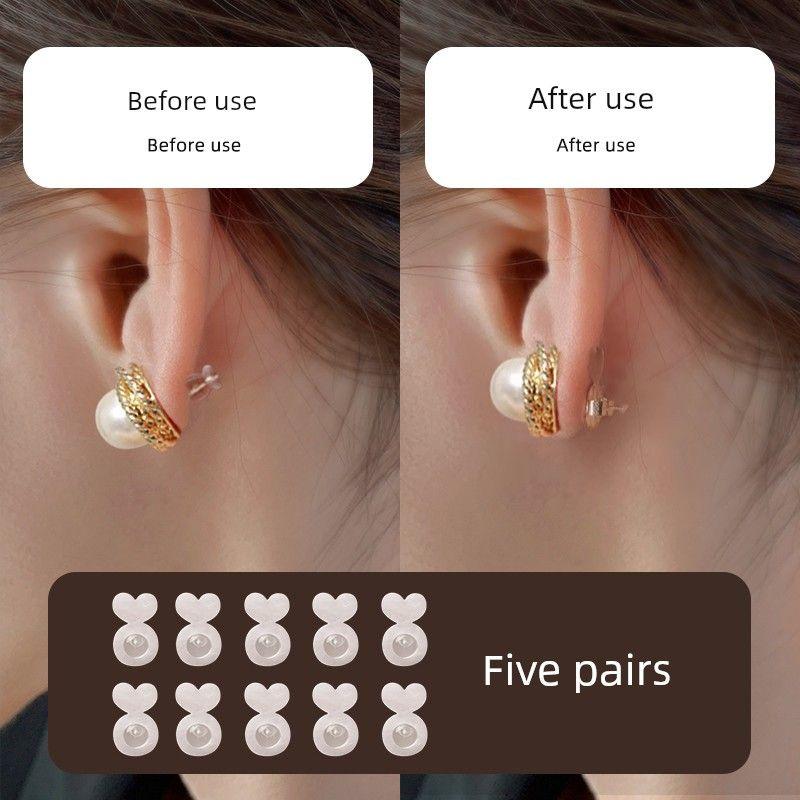 

Силиконовый держатель для наушников-бургеров, защита от выпадения, удобный гаджет, суперплотная поддержка, серьги-помощники, заглушка для задней части уха, держатель, пуссеты, застежка, лифтинг Hamburg type silicone support ear plug 5 pairs