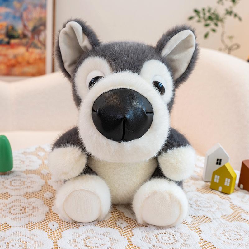 1525cm Velkohlavý Pes Plyšová Hračka Plněná Kreslený Štěně Zvířátko Panenka Měkký Rotvajler Zlatý Retrívr Husky Bígl Špic Plyšák
