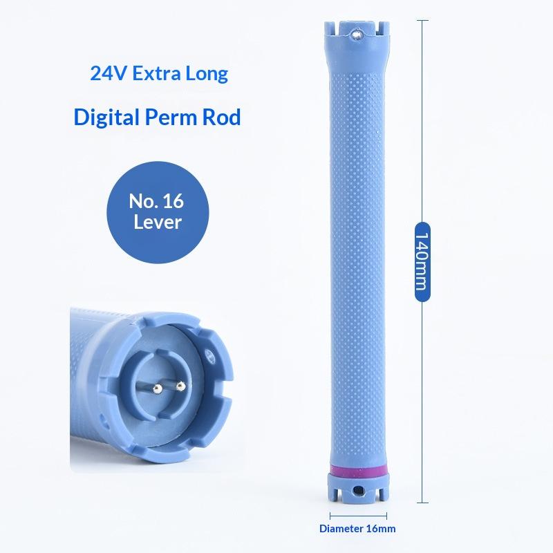 140mm 24V Digital Hair Hot Perm Rods Electric Heated Curlers Bars Rollers Wavy Hair Salon Barber Curling Spiral Styling Tools