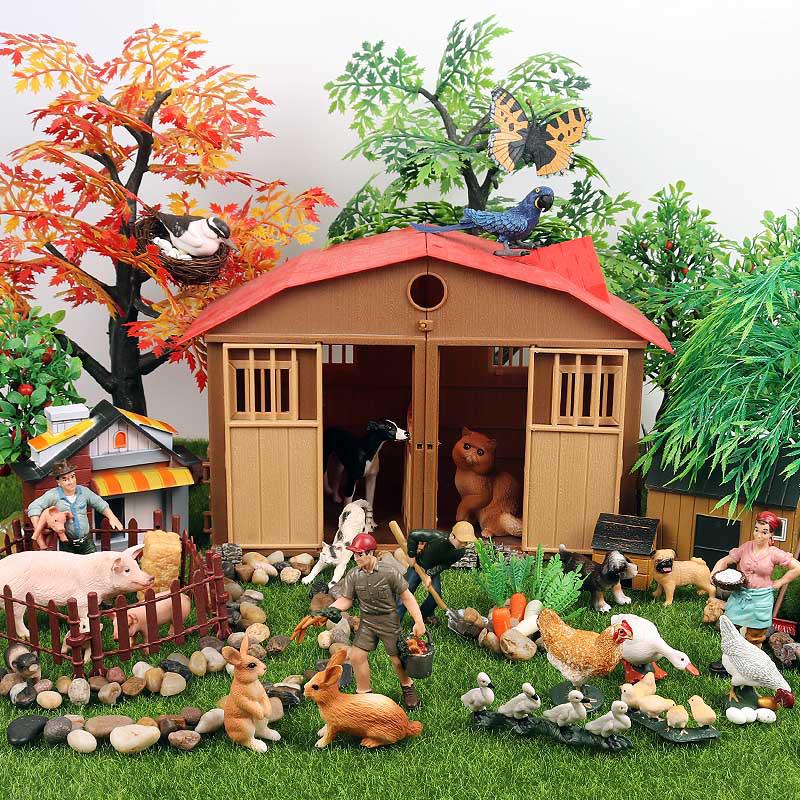 Detachable Micro Landscape Fruit Tree Model for Sand Table & Animal Scene Ornaments