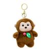 Cute sloth pendant forest animal cartoon plush toy car key chain school bag pendant