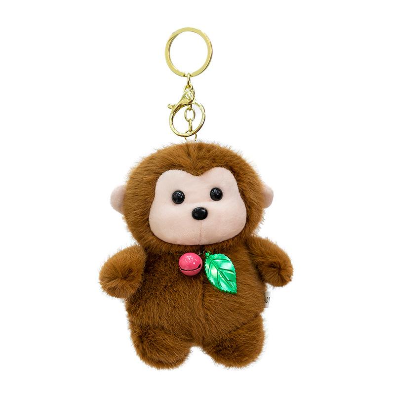 Cute sloth pendant forest animal cartoon plush toy car key chain school bag pendant