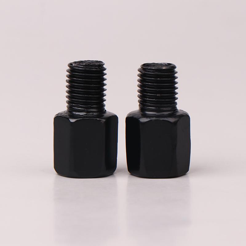 2Pcs Motorcycle Rearview Mirrors Conversion Black Mirror Adapters M10 10Mm M8 8Mm Bolt Clockwise Anti-Clock Right Left Thread