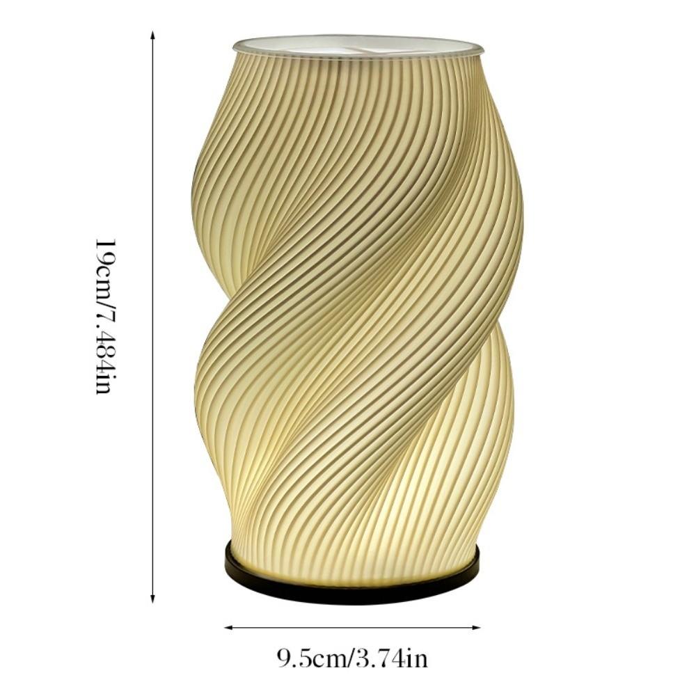 3D Printing LED Desk Lamp Minimalist USB Powered Vase Table Lamp Adjustable Color Temperature Multi-Color Night Light