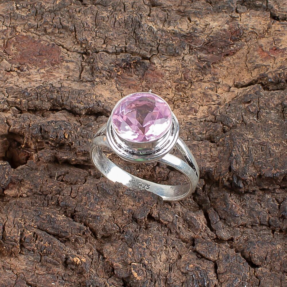 Morganite Gemstone 925 Sterling Silver Jewelry Handmade Ring Gift For Husband RR-11-10