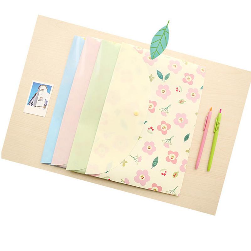 Set 4 buc. Geantă Dosar Hârtie A4 Creativă Geantă Dosar Birou Geantă Dosar Florală Dosar Document Student Iepuraș Drăguț Mape Dosar Examen
