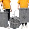1Pcs 45L Thin Laundry Basket With Cover Narrow Hand Fine Hand Dirty Laundry Basket Bedroom Whole Basket Storage Bag