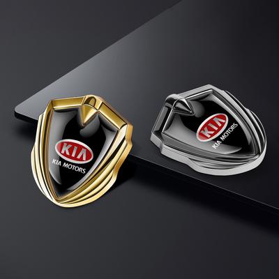 3D Metal Car Emblem Body Tail Stickers For Sportage Ceed Sorento Cerato Optima Picanto Rio Soul Niro Sonic Auto Decor Decal