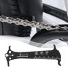 3 In 1 Bicycle Chain Wear Indicator Ruler Repair Tool Stainless Steel MTB Chain Gauge Measurement Bike Checker Screw Diameter