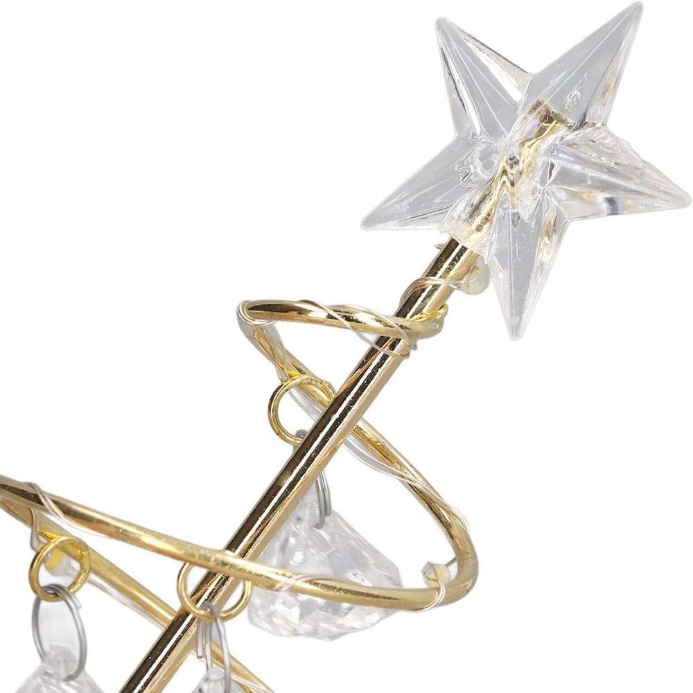Colorful Xmas Decorations Table Lamp Silver Christmas Tree Lamp  Party