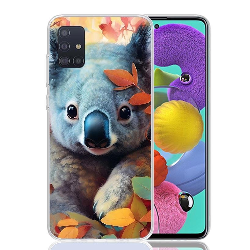 

Koala Kawaii Cute Animal Phone Case For Samsung Galaxy A52 A32 A22 A12 A02S A50S A30S A51 A31 AA71 Note 20 Ultra 10 S10 Plus Gal Samsung A22 4G