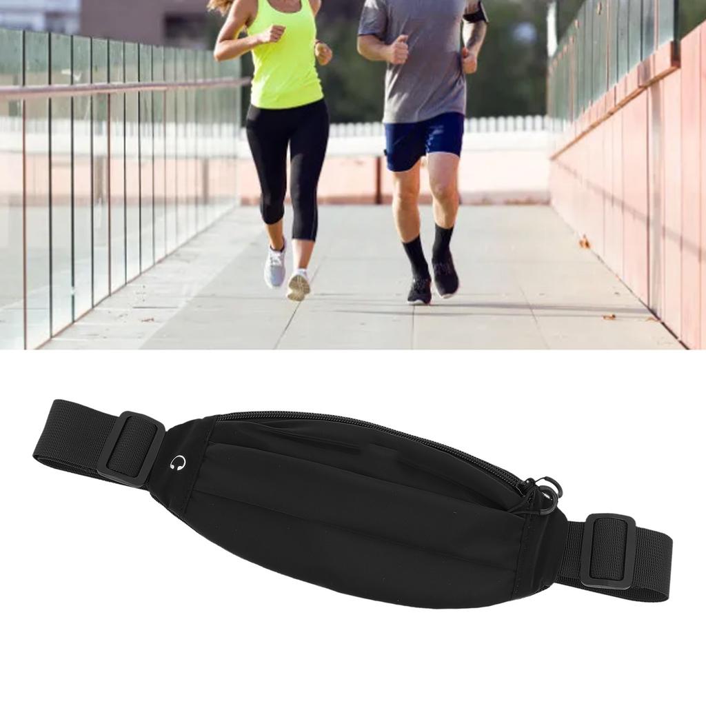 Sports Waist Bag Nylon Waterproof Multifunctional Reflective Design Fanny Pack for Work Shopping