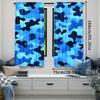 2 Stück Camo Vorhang Camouflage Abstrakte Formen Design Für Sichtschutz Und Stilvolle Heimdeko Perfekt Für Wohnzimmer Spielzimmer